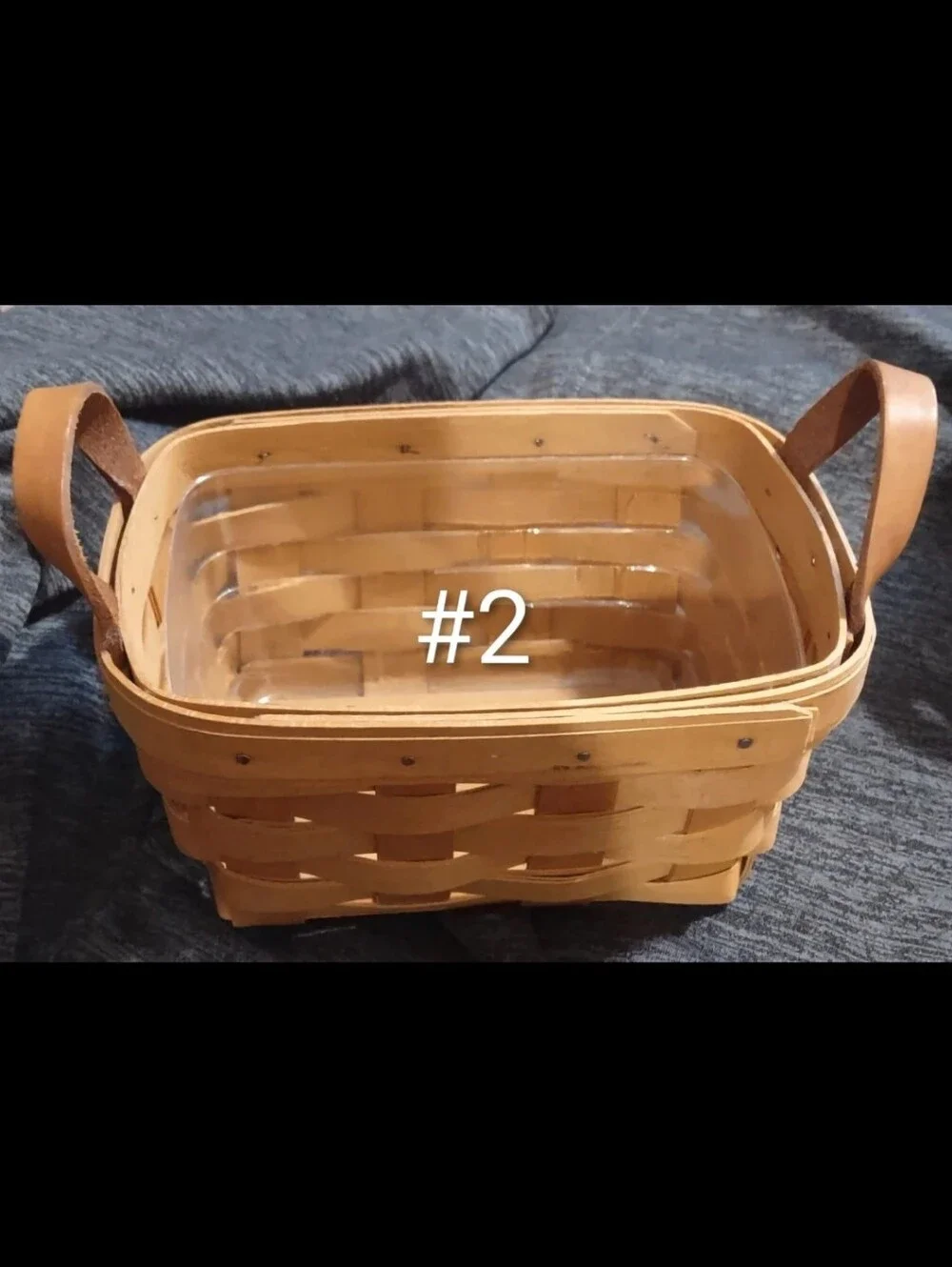 Longaberger 2001 Small Rectangular Berry Basket 7